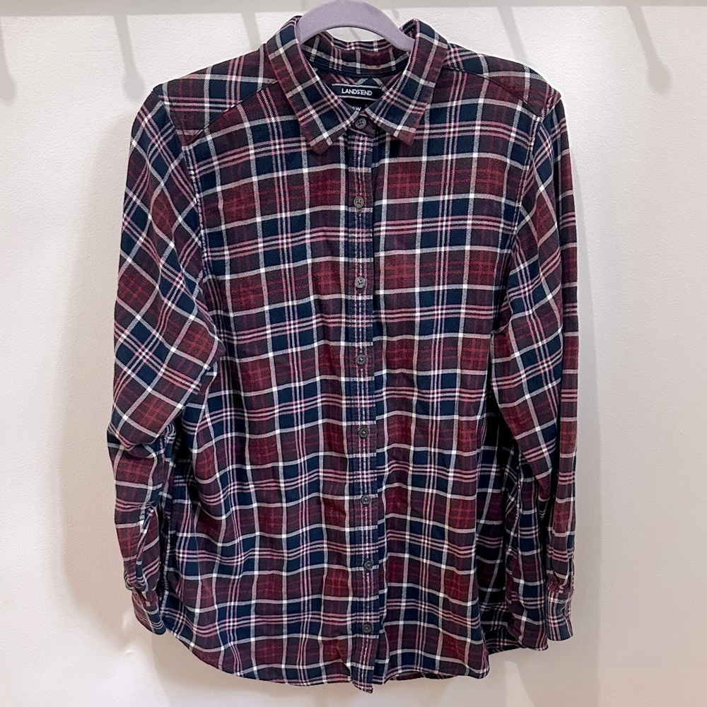 Lands End Flannel Shirt